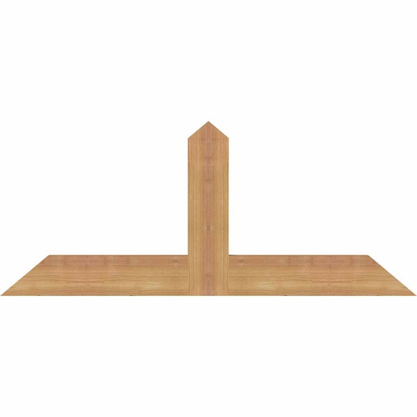 Ekena Millwork Portland Timber Gable Bracket, Western Red Cedar, 36"W x 15"H x 1 1/2"D x 3 1/2"F, 10/12 Pitch GBW036X15X0204POR00SWR - main
